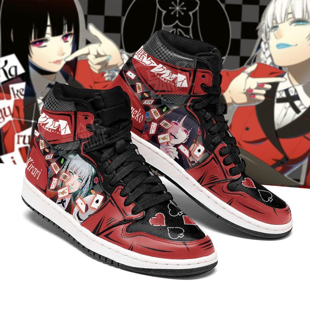 Kakegurui Merch - Yumeko Kirari Kakegurui Jordan Sneakers Anime